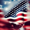 American flag logo