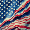 American flag logo