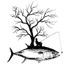 Graphic Tree - Fish Tuna