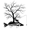 Graphic Tree - Fish Pikeperch