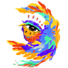 Bunter Vogel