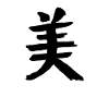 Beauty Chinese Script Character Symbol