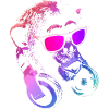 Monkey DJ Pink