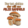 Pilzsammler Pilz Sucher