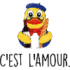 C'EST L'AMOUR Squeaky Duck
