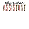 Physician Assistant Leopard Print Funny