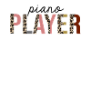 Piano Player Leopard Print Funny