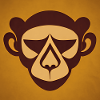 Monkey logo style drawing