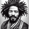 Rasta Man Skizzenkunst