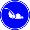 Lawn mower icon symbol