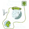 E-car on the moon