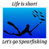 Spearfishing Spearfisher Spearfisherman fishing