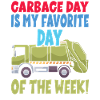 Garbage truck birthday boy