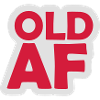 old AF Text Logo