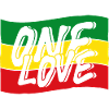 Drapeau Reggae One Love