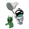 Astronaute Alien Außerirdischer