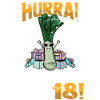 Hurra der Lauch wird 18