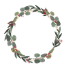 Green eucalyptus wreath customizable