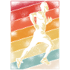 Running Runner Semi-Marathon Rétro