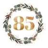 85 Number wreath