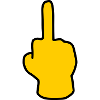 Emoji Dito Medio Sketch Colore
