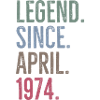 Legende seit April 1974