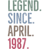 Legend Since April 1987