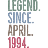 Legend Since April 1994