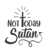Christliches Design, nicht heute Satan