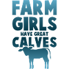 farmer mädchen kälber