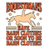 Reiter-lustiges Reiten-mädchen-geschenk