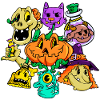 FUN HALLOWEEN MONSTER BAND DESIGN
