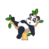 Panda on tree