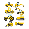 Baubagger Sammlung Funny Constructi