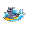 Seal Surfing Surfboard Summer