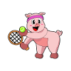 Pig Tennis Racket