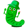 Funny hungry caterpillar logo