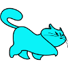 cat blue