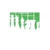 Chess pieces on green