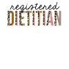 Registered Dietitian Leopard Print Funny