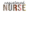 Registered Nurse Leopard Print Funny