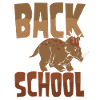 Back to School Triceratops