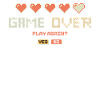 Game Over Lettrage Rétro
