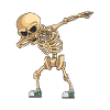 Halloween Dabbing Skeleton