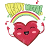 Heavy Metal Cute Heart