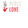 Peace Love Whistle Instrument Blower