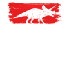 Triceratops Red Background