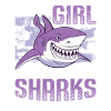 Fille qui aime les requins