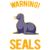 Warnung Robbe Seelöwe Sea Lion