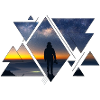Milky Way Spaceman abstract art